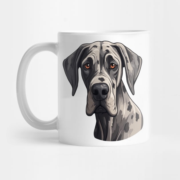 Great Dane Face by JunkyDotCom